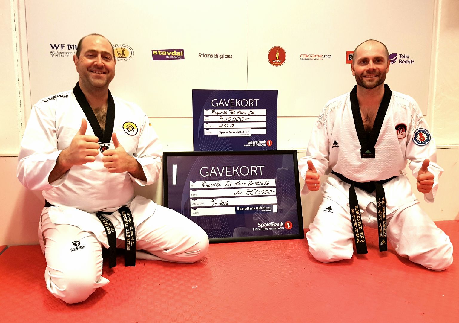 Master og klubbleder Geir Karlsen til venstre og Instruktør og sponsor ansvarlig Tor Brede Rognlid til høyre